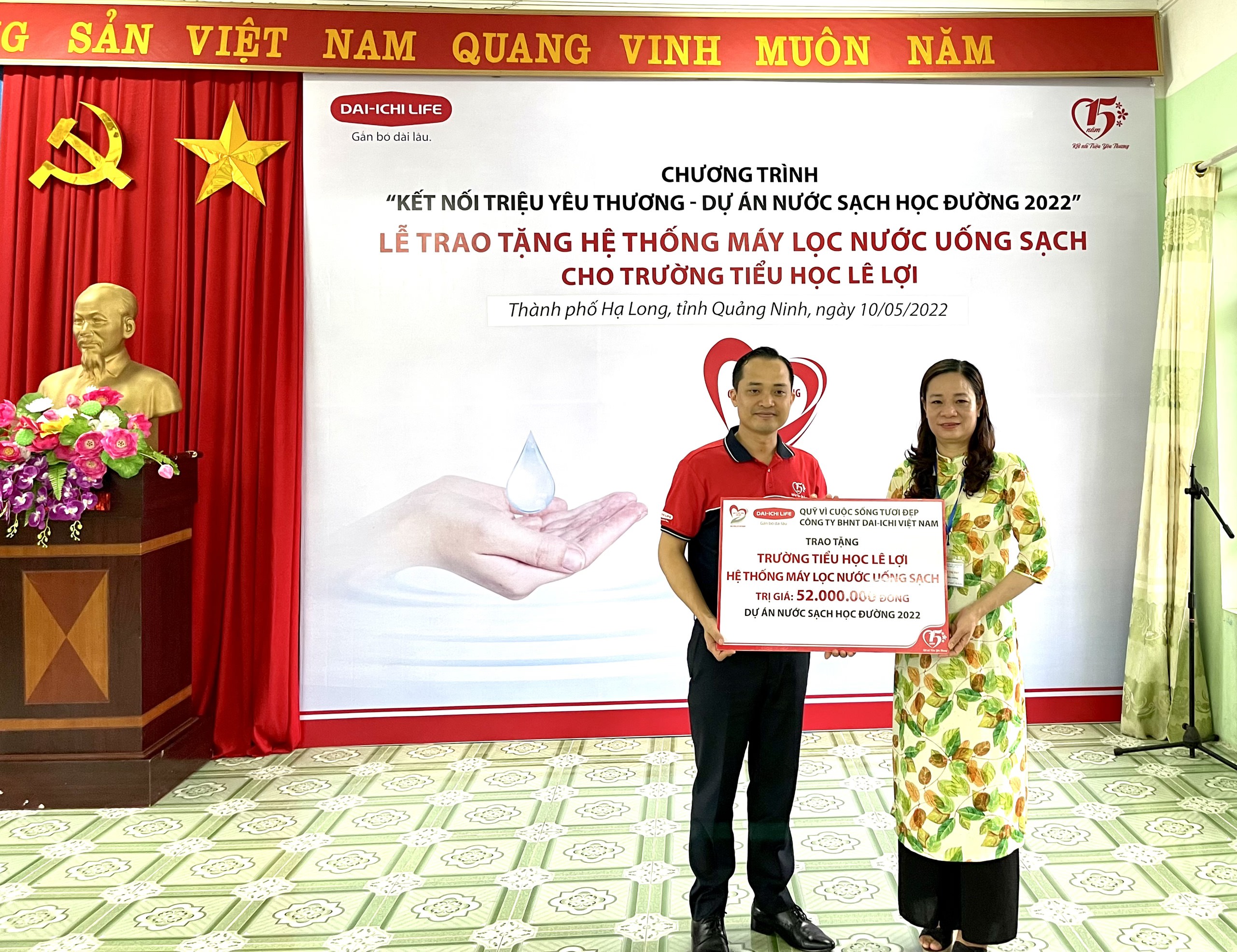 Dai-ichi Life Việt Nam triển khai chương trình “Kết nối Triệu Yêu Thương - Dự án Nước sạch học đường 2022” tại tỉnh Quảng Ninh...
