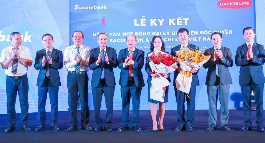 Công ty Bảo hiểm Nhân thọ Dai-ichi Việt Nam và Sacombank đã ký kết nâng tầm hợp đồng đại lý bảo hiểm độc quyền trên cơ sở hợp tác đã được hai bên thiết lập từ ngày 06/09/2017. 